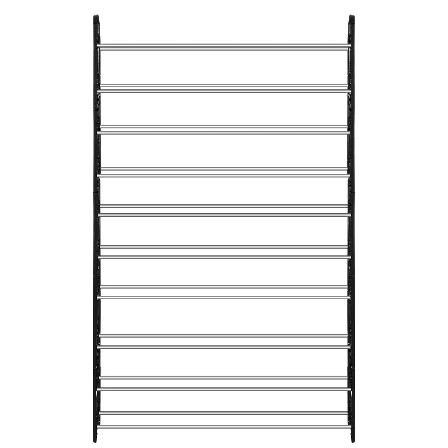 50-Pair Shoe Rack Storage Organizer 10-Tier Portable Wardrobe Tower