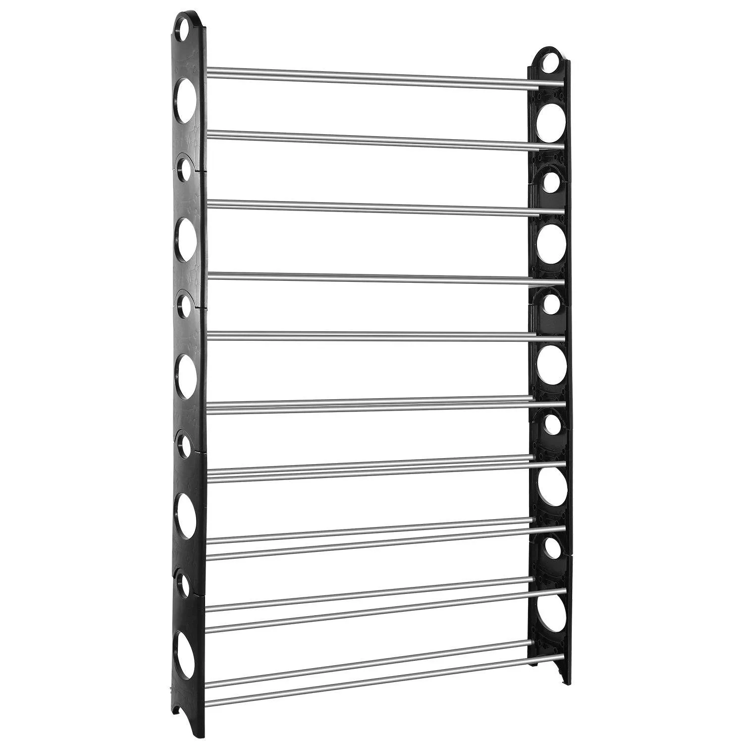 50-Pair Shoe Rack Storage Organizer 10-Tier Portable Wardrobe Tower