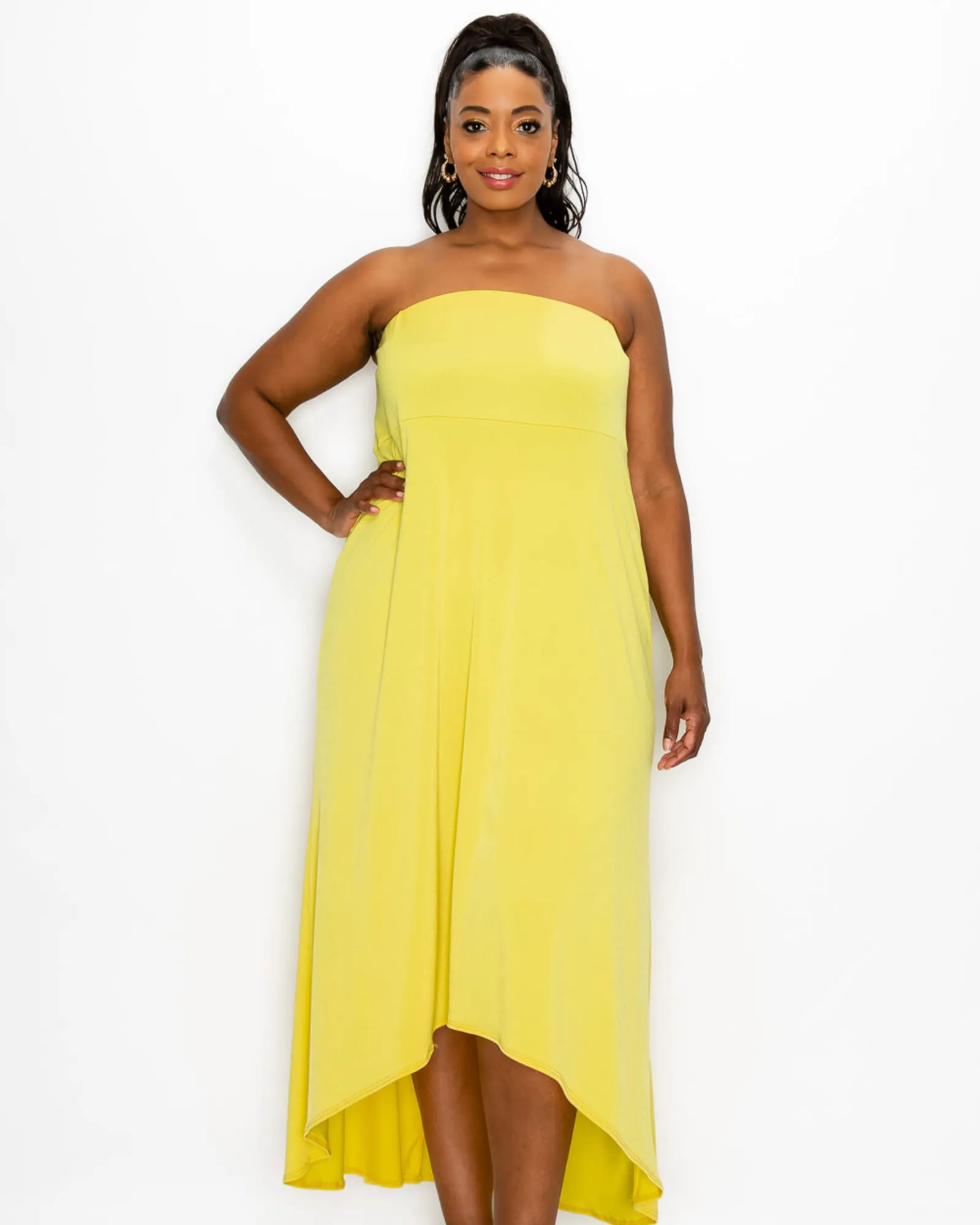 Adrianne High Low Dress | Lemon