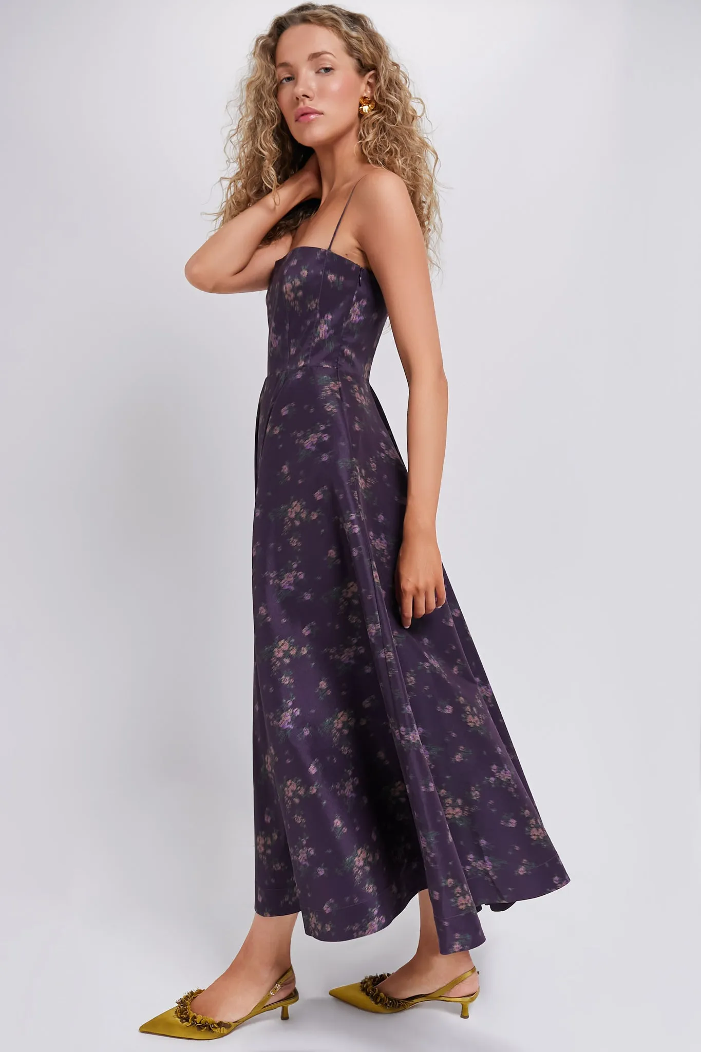 Amethyst Rosette Naomi Dress