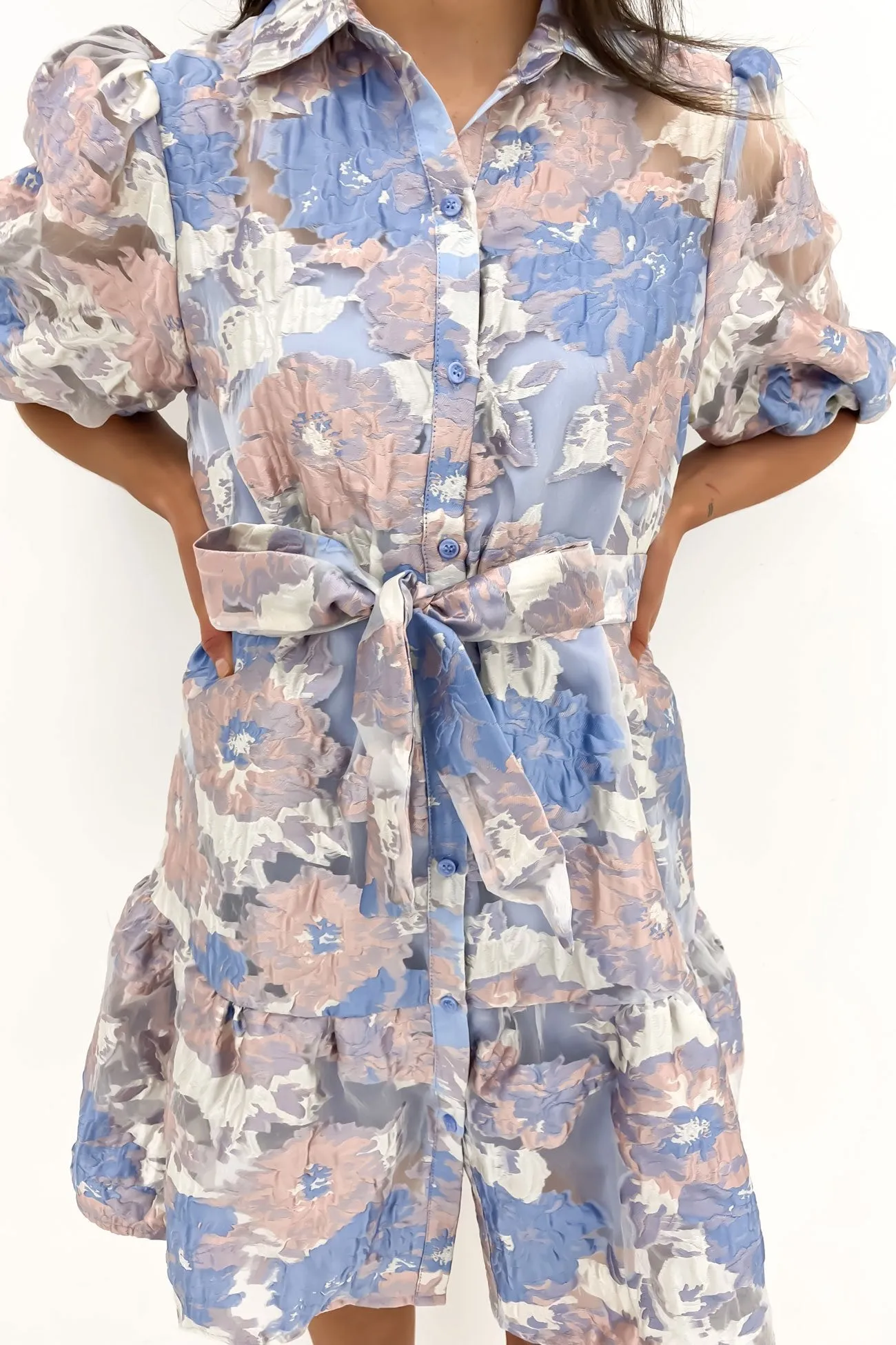 Annabelle Mini Dress Blue Floral