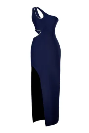 ARIEL ASYMMETRIC MIDI DRESS