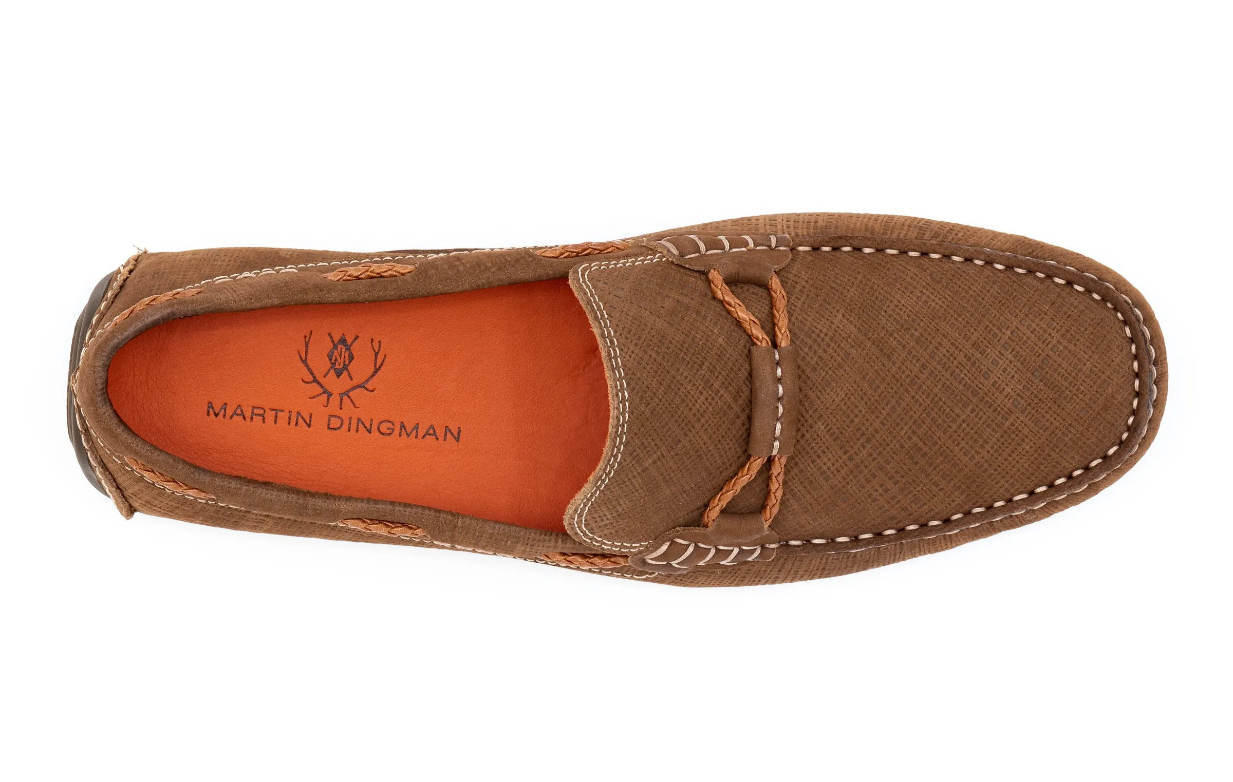 Bermuda Nubuck Braided Bit Loafers - Bark