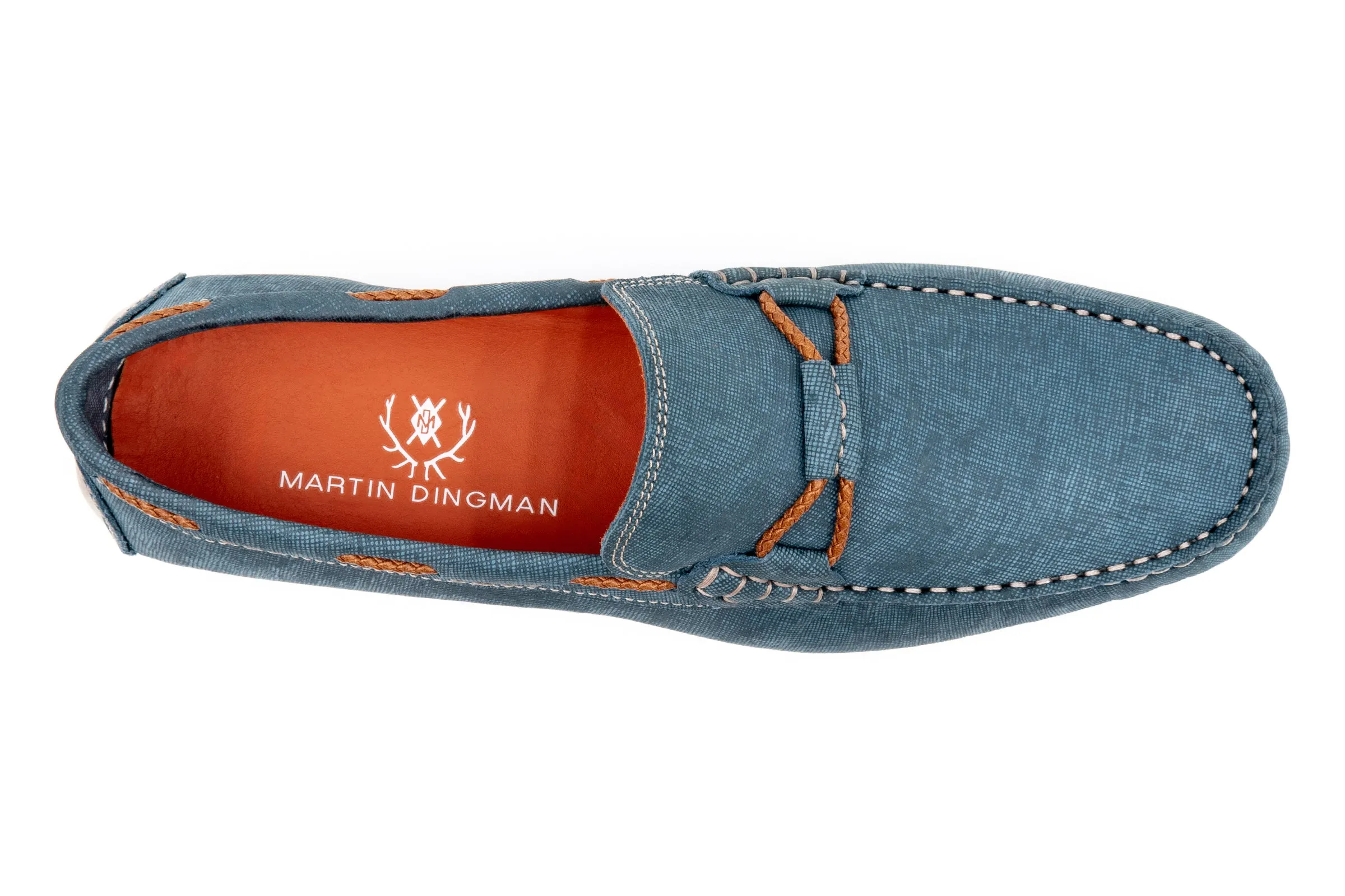 Bermuda Nubuck Braided Bit Loafers - Ocean