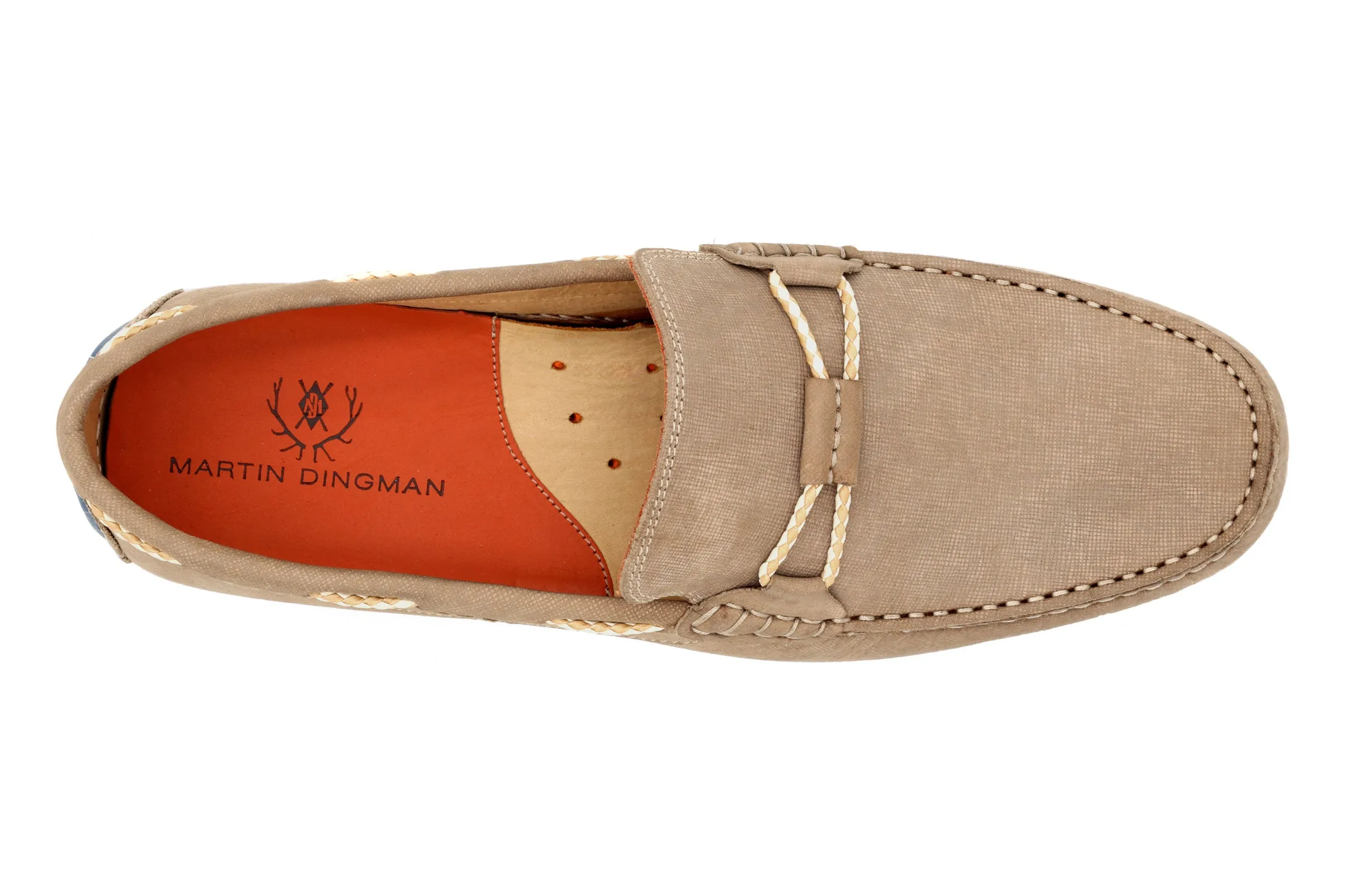 Bermuda Nubuck Braided Bit Loafers - Oyster