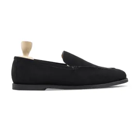 Bethany - Men's Black Kid Suede Loafer