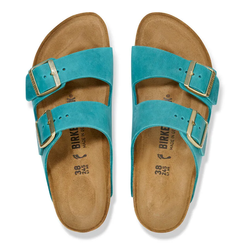 Birkenstock 1026590 Arizona Oiled Leather Biscay Bay