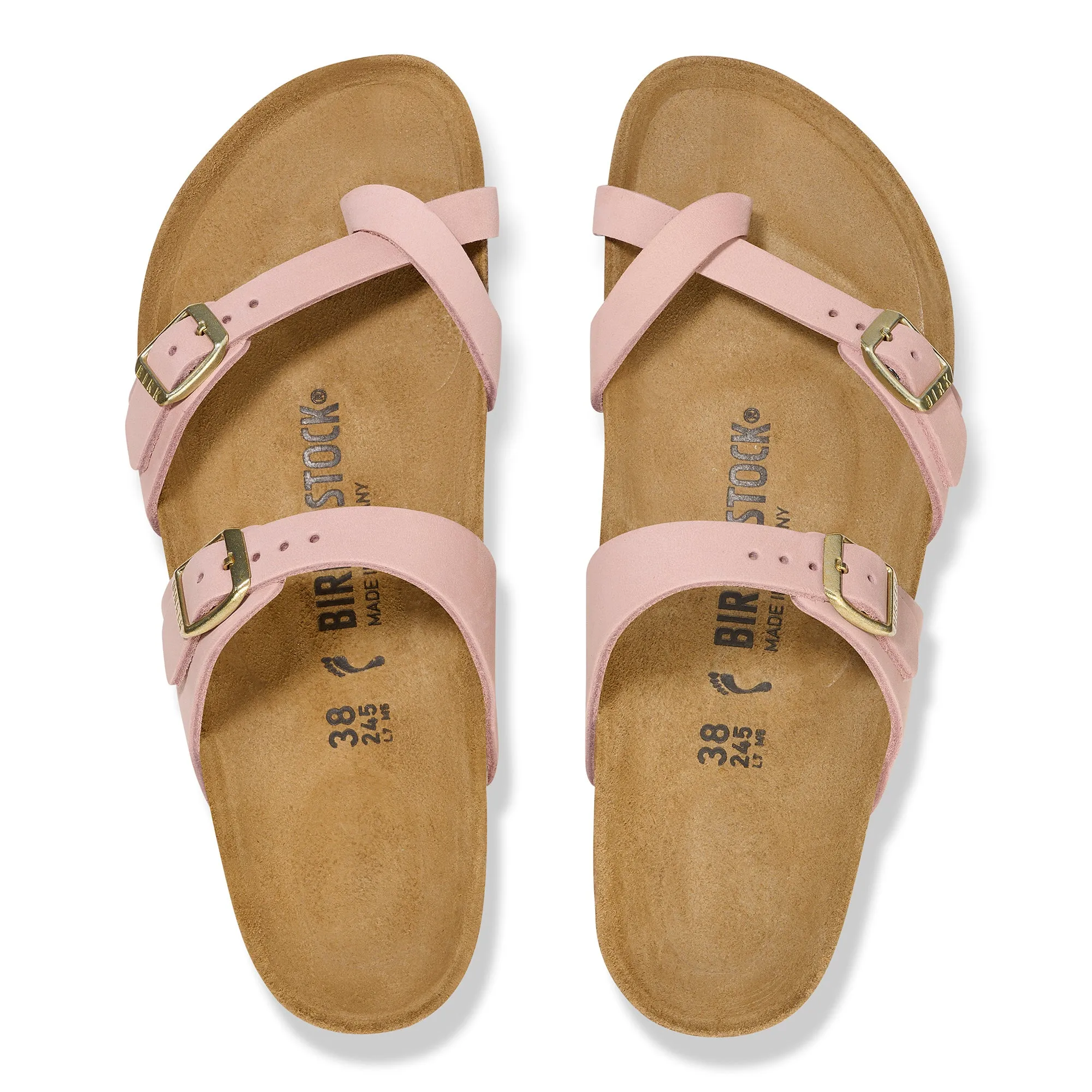 Birkenstock Mayari Soft Pink Nb Leather Sandals Women's