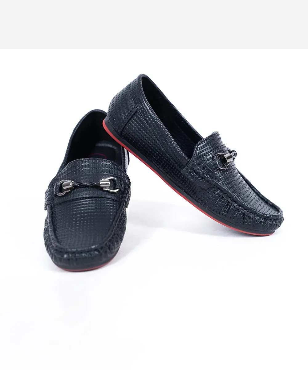 Black Colored Party Loafer for Boys