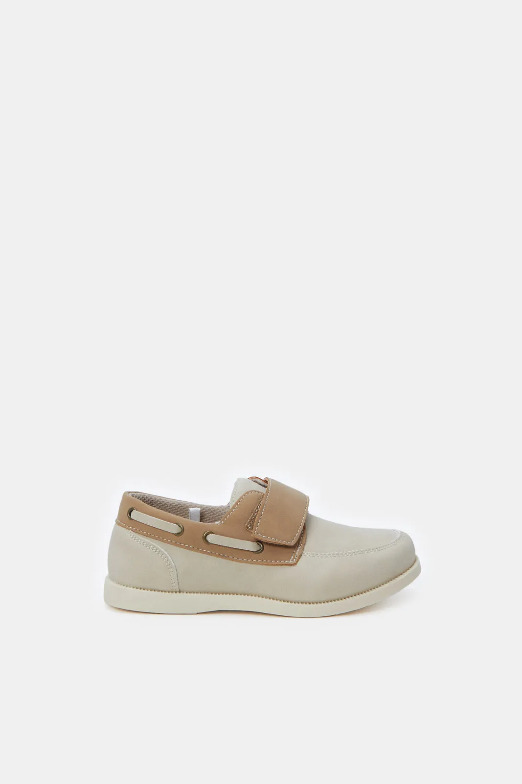 Boys Beige Loafers