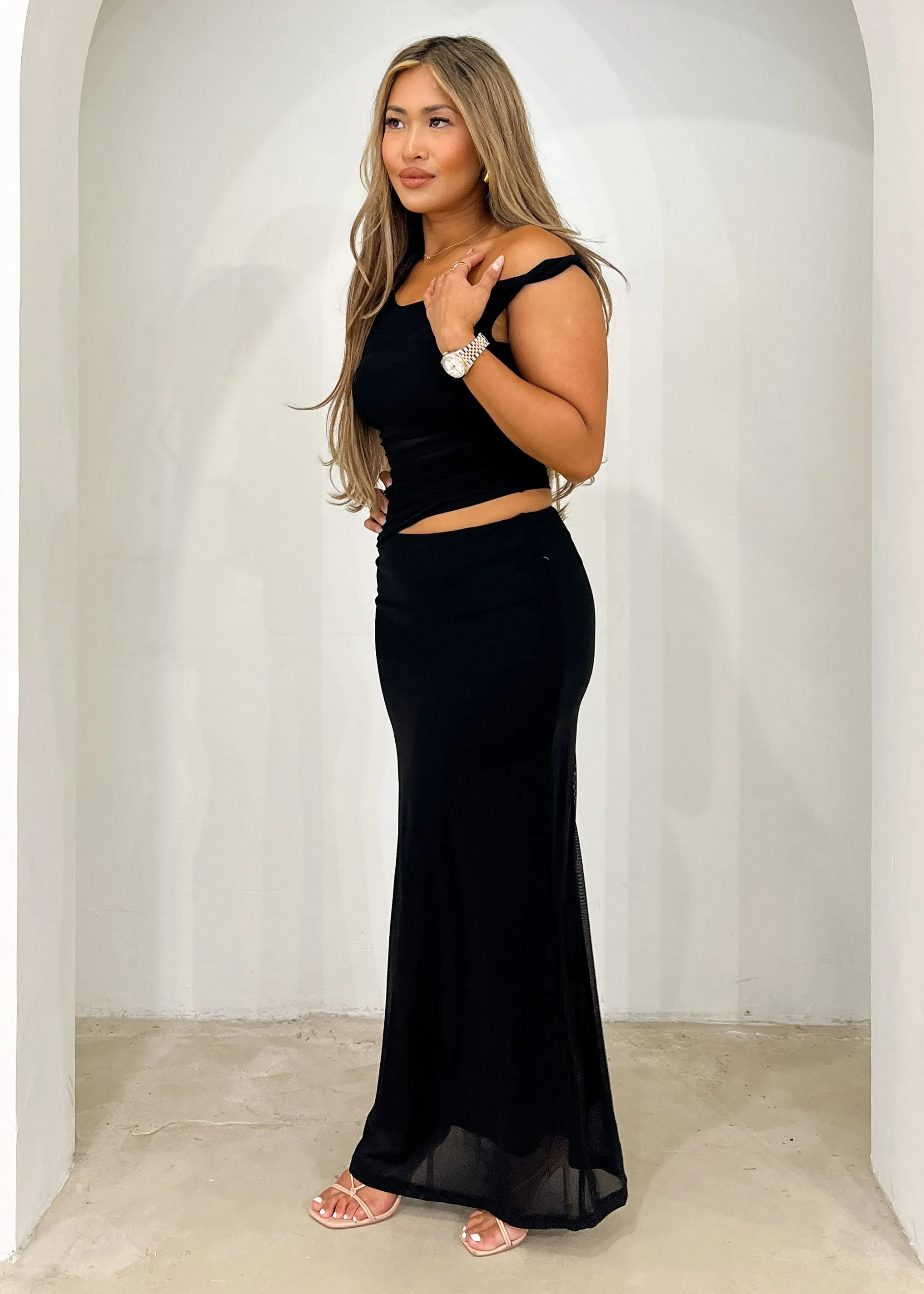 Brielle Maxi Dress - Black