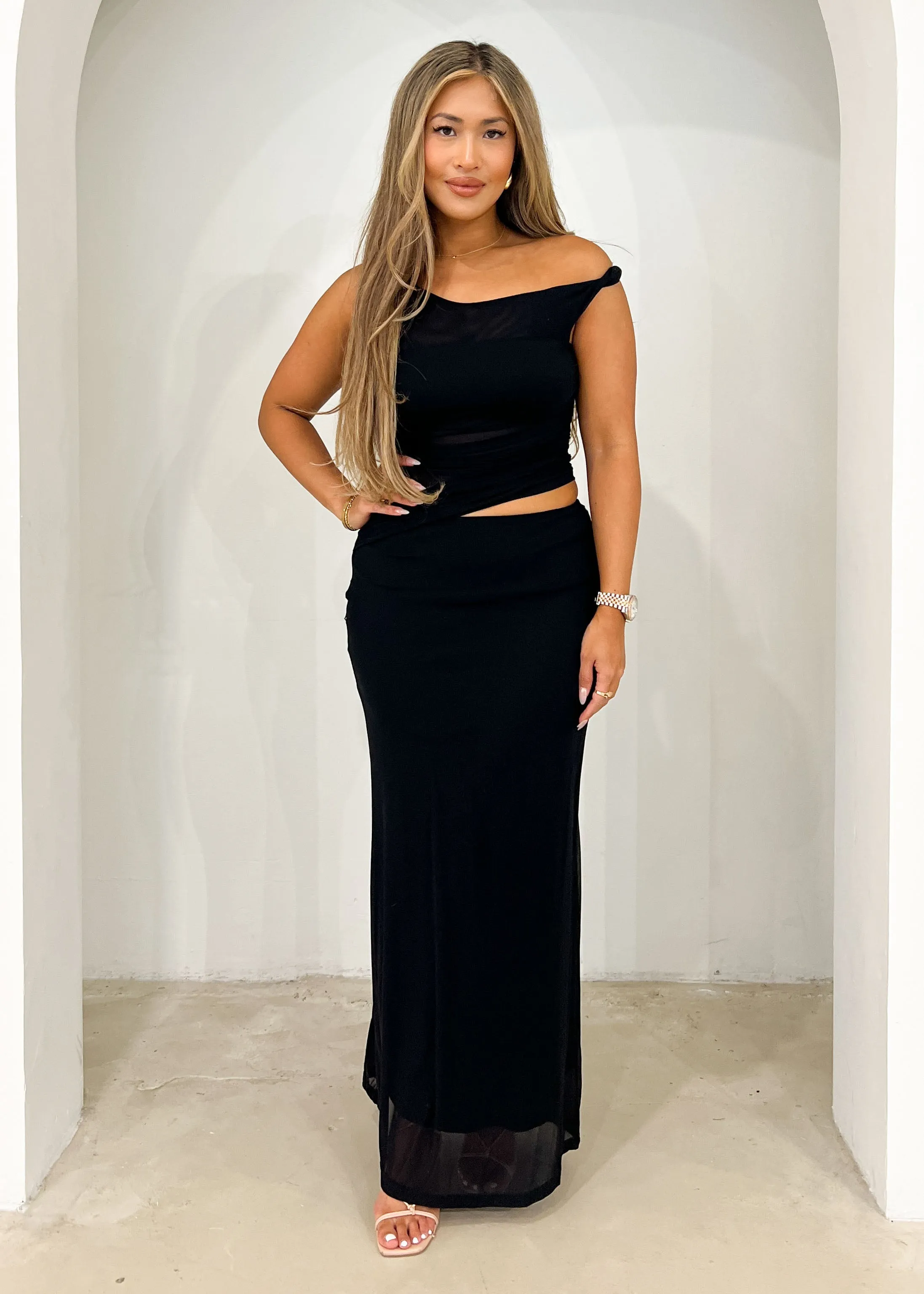 Brielle Maxi Dress - Black