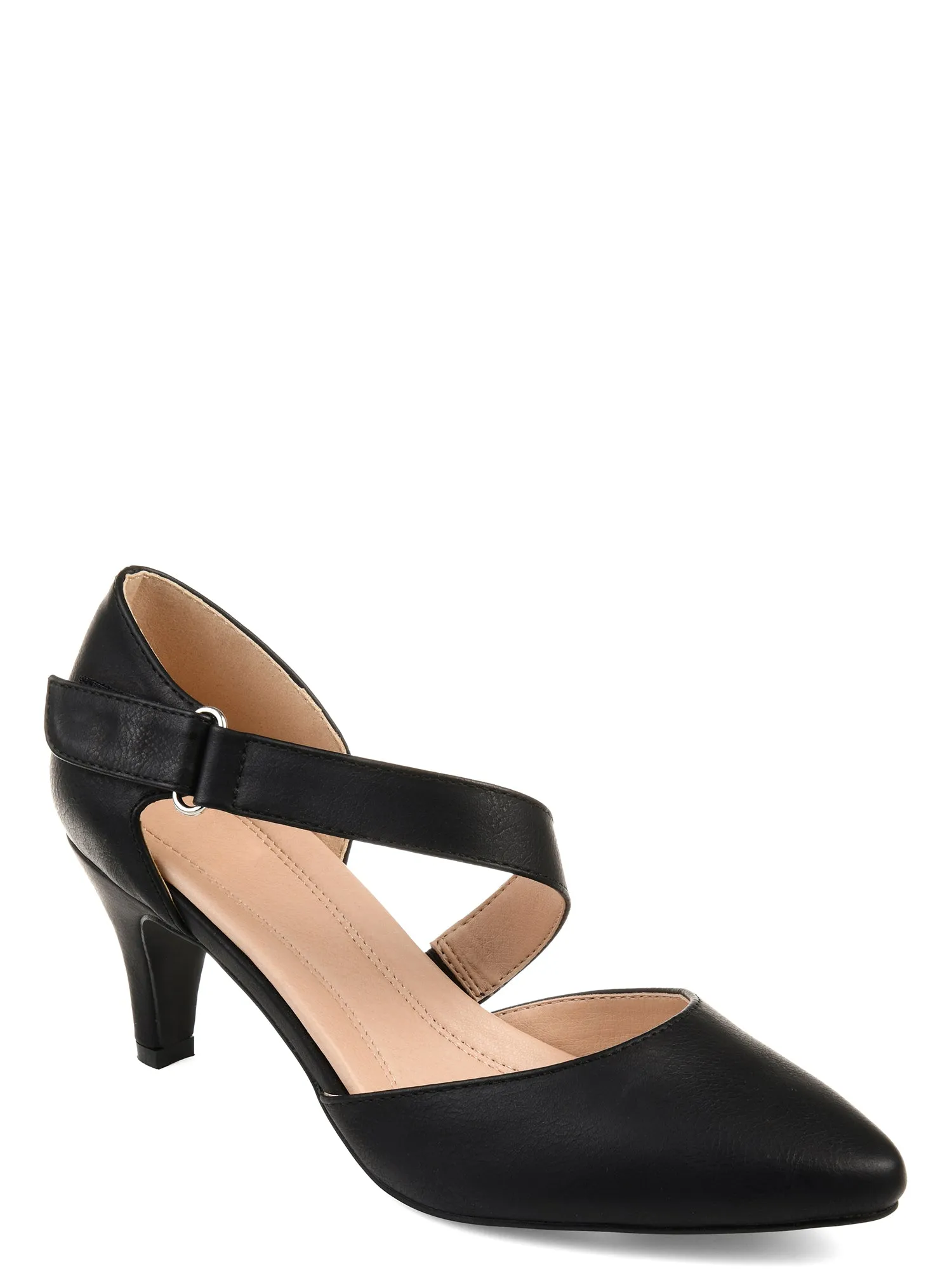 Brinley Co. Womens Comfort-sole D'orsay Cross-strap Pumps