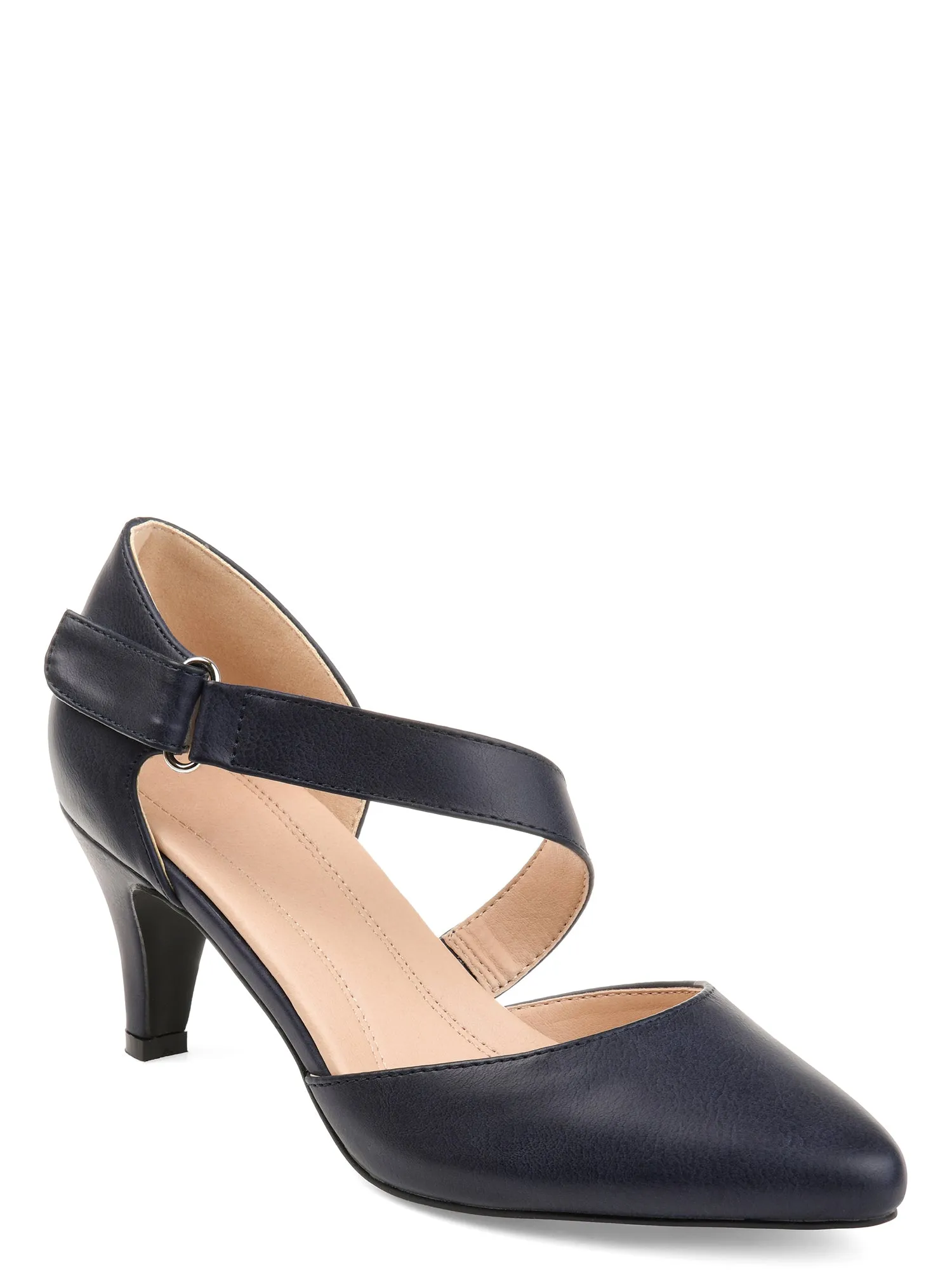 Brinley Co. Womens Comfort-sole D'orsay Cross-strap Pumps