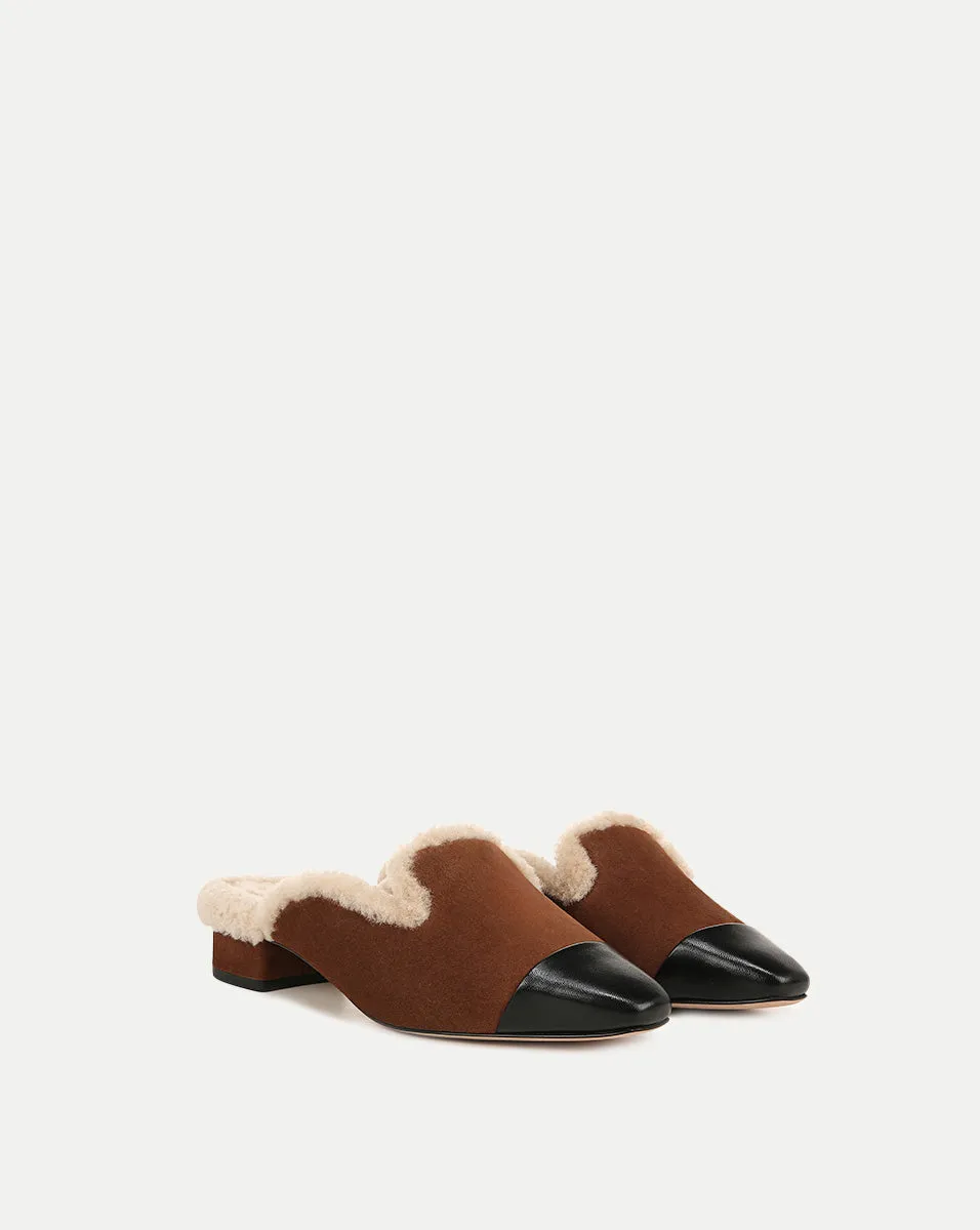 Cecile Shearling Mule