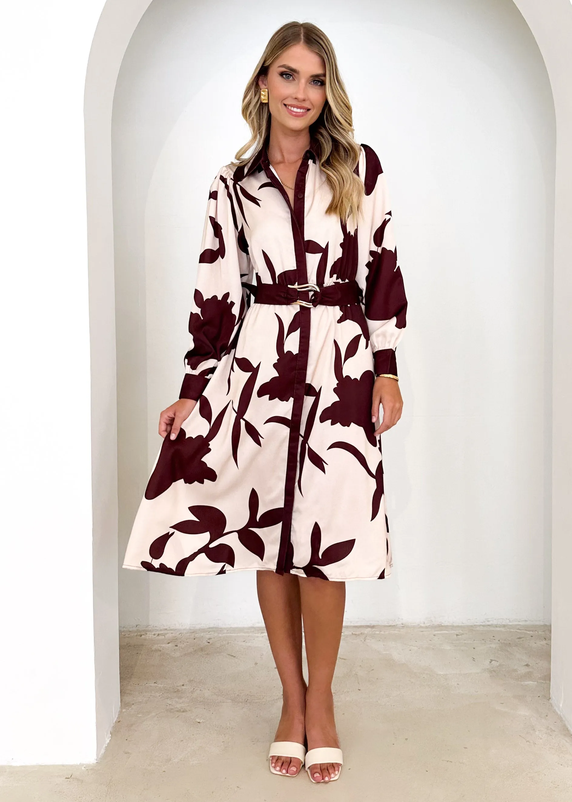 Chaira Midi Dress - Choc Lillies