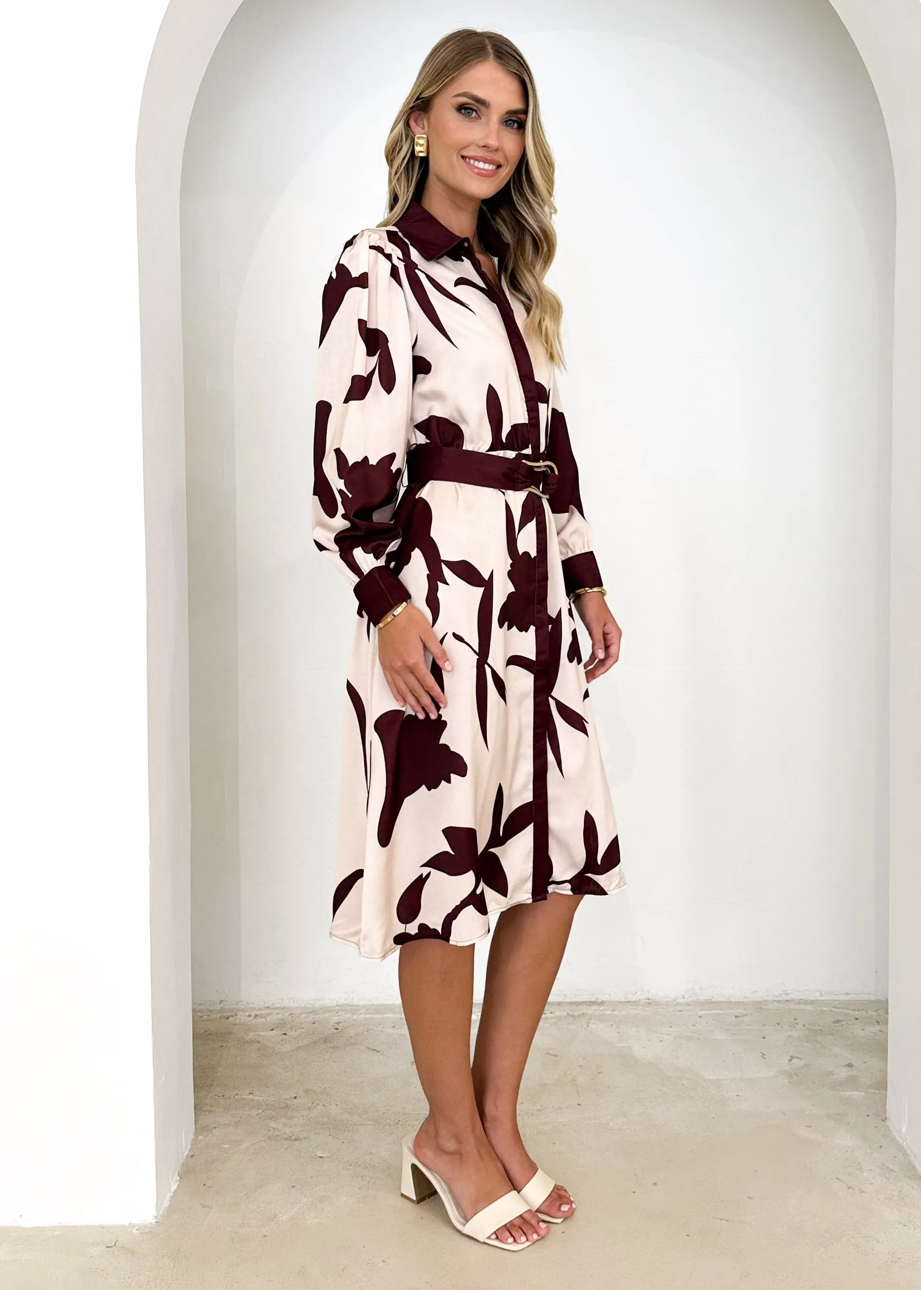 Chaira Midi Dress - Choc Lillies