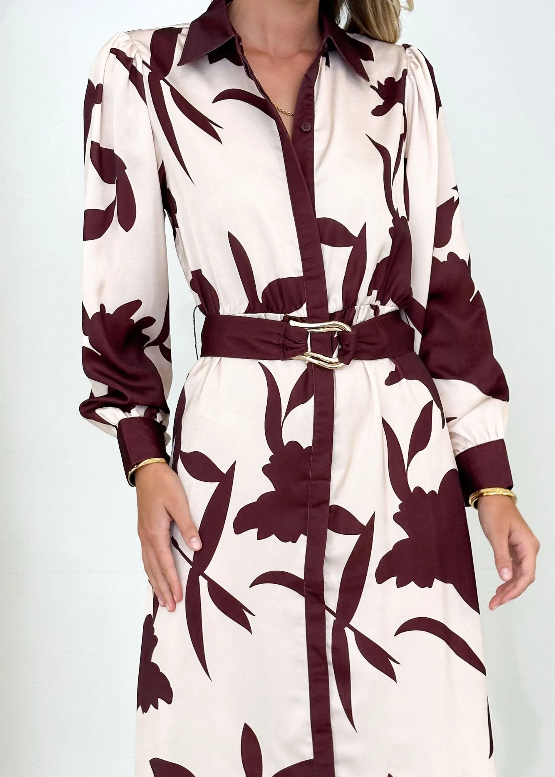 Chaira Midi Dress - Choc Lillies