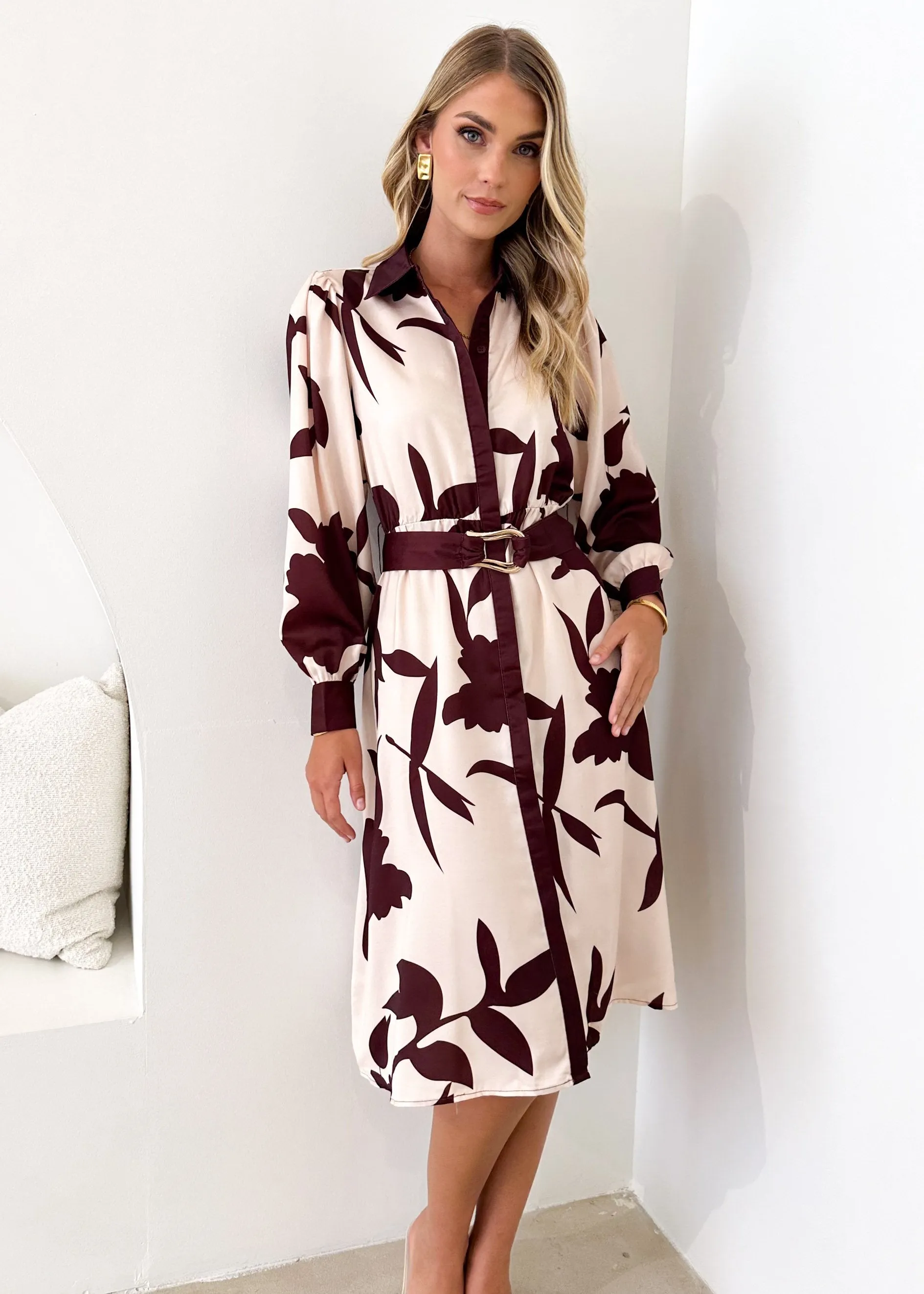 Chaira Midi Dress - Choc Lillies