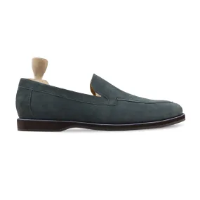 Chikafusa - Men's  Charcoal Grey Kid Suede Loafer