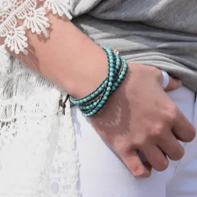 Classic Bohemian Turquoise Wrap Bracelet