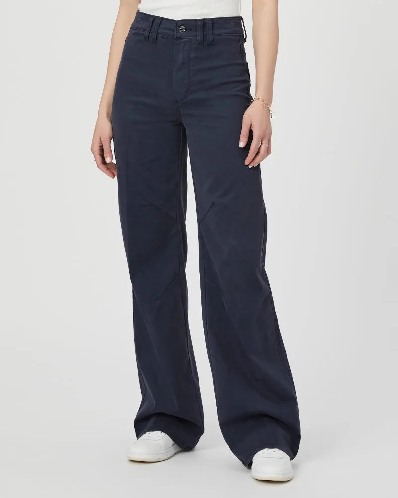 Clean Front Sasha Pants - Navy Seascape