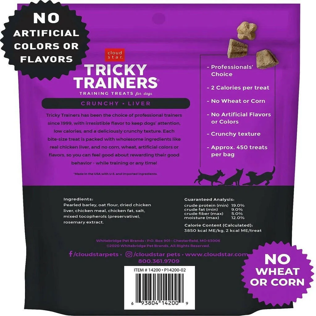 Cloud Star Tricky Trainers Crunchy Liver Dog Treats (8 oz)