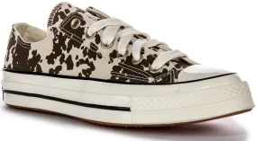 Converse Chuck 70s A10139C In Brown White Cow Print