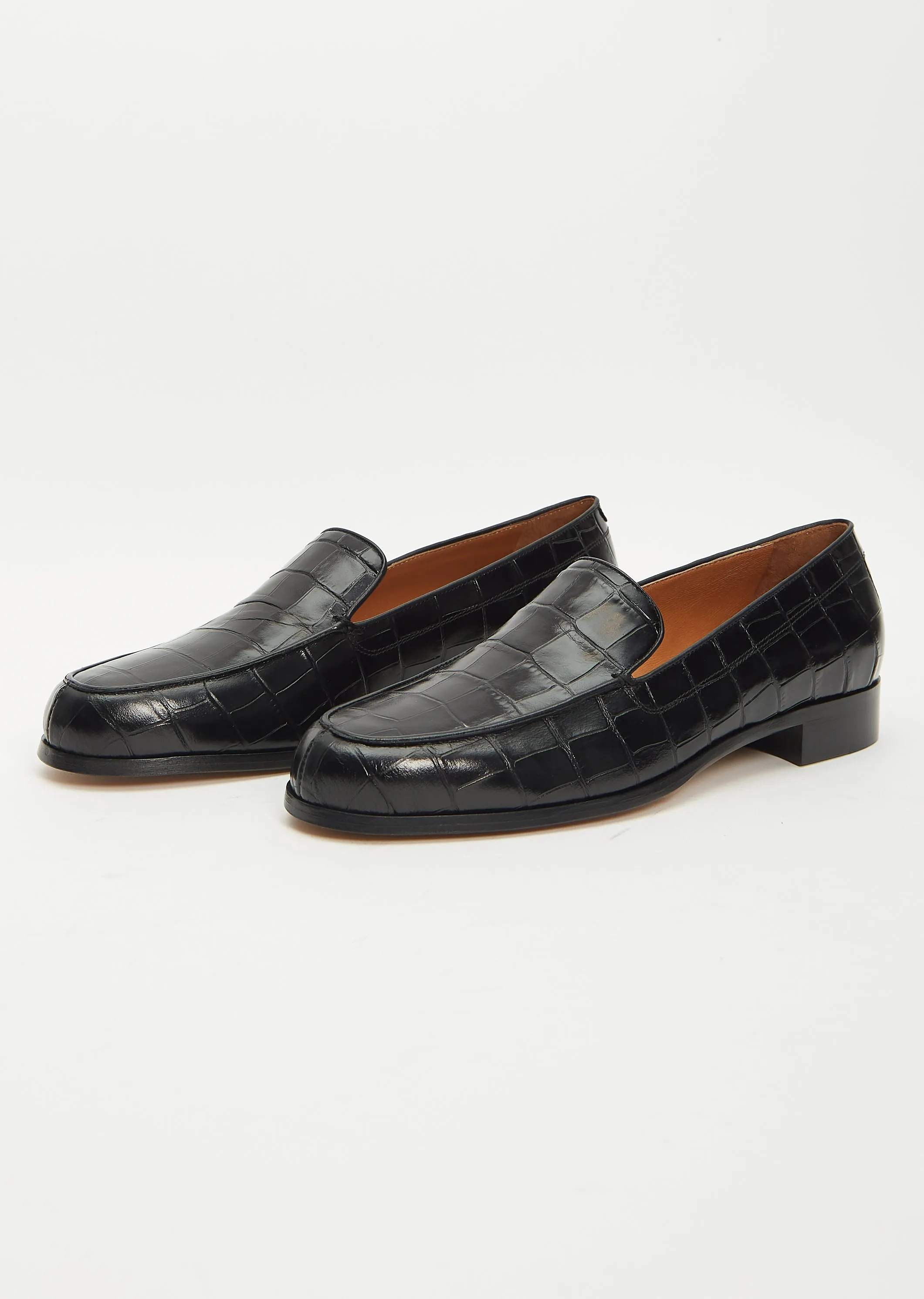 Danielle Loafer — Black Croco