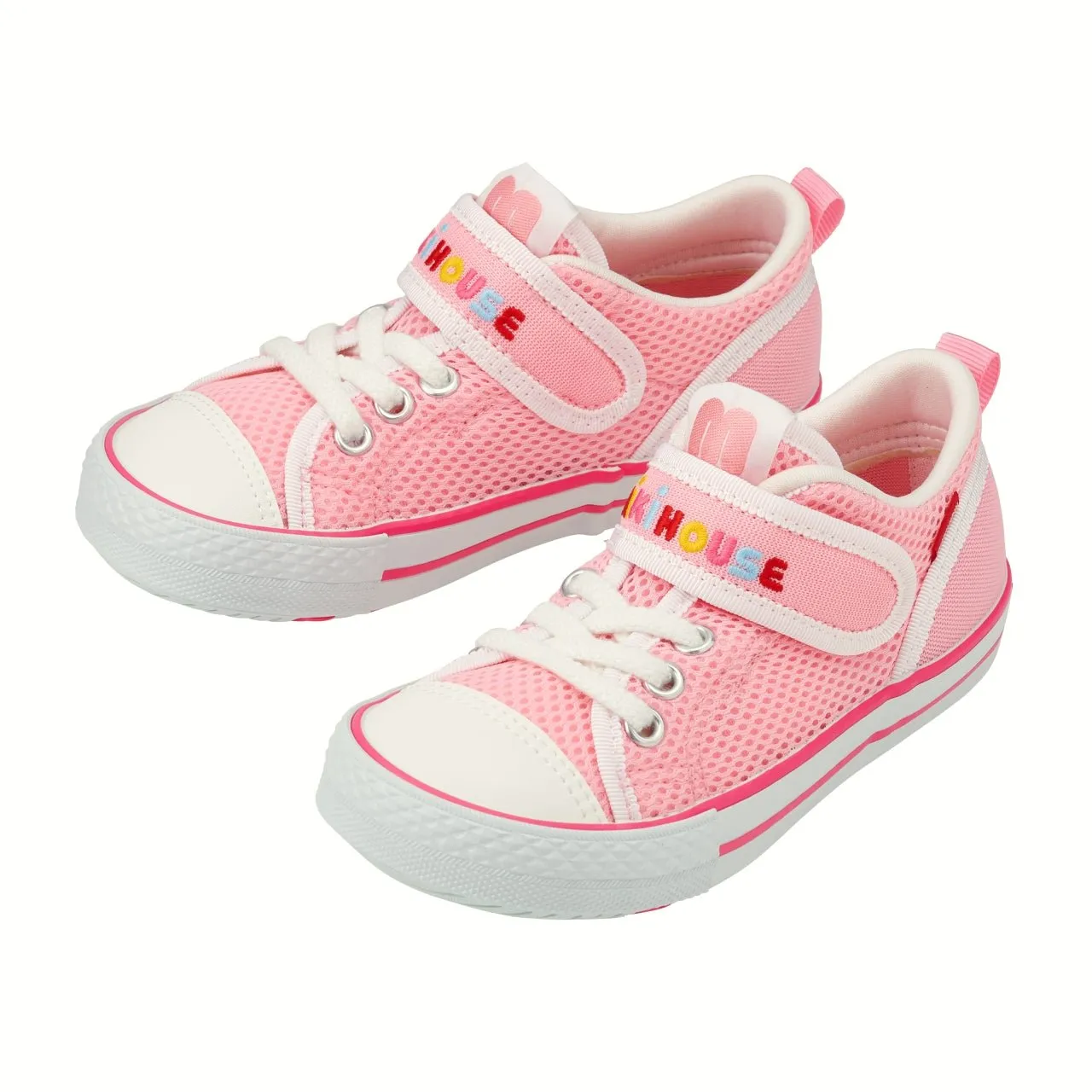 Double Russell Mesh Sneakers for Kids - Strawberry Milk