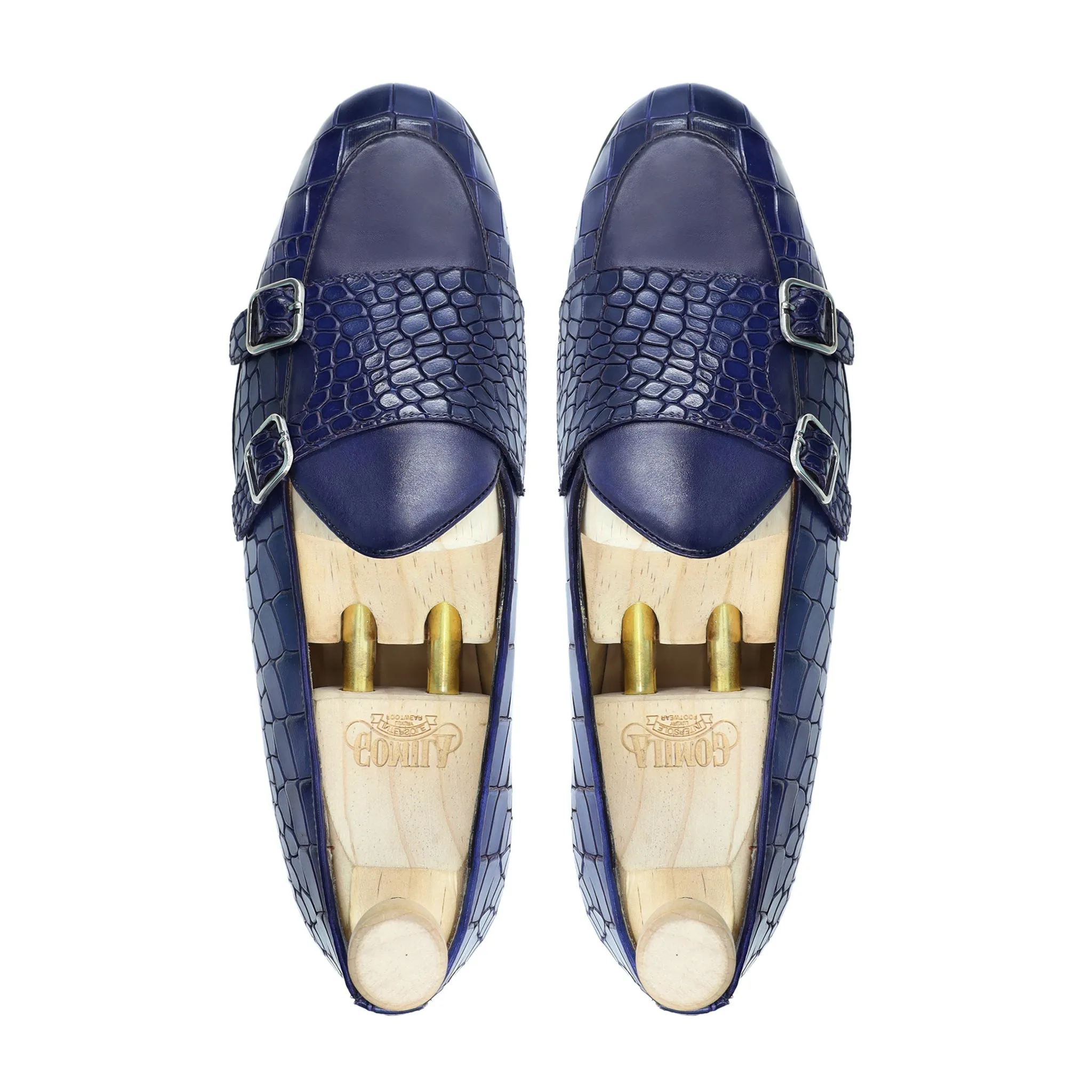 Drobak - Men's Blue Calf Leather Loafer