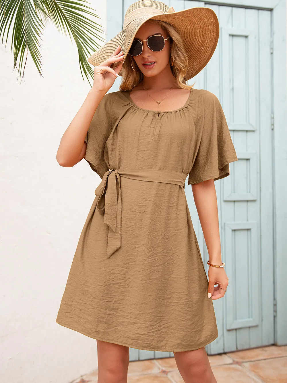 Easy Breezy Flared Sleeve Dress