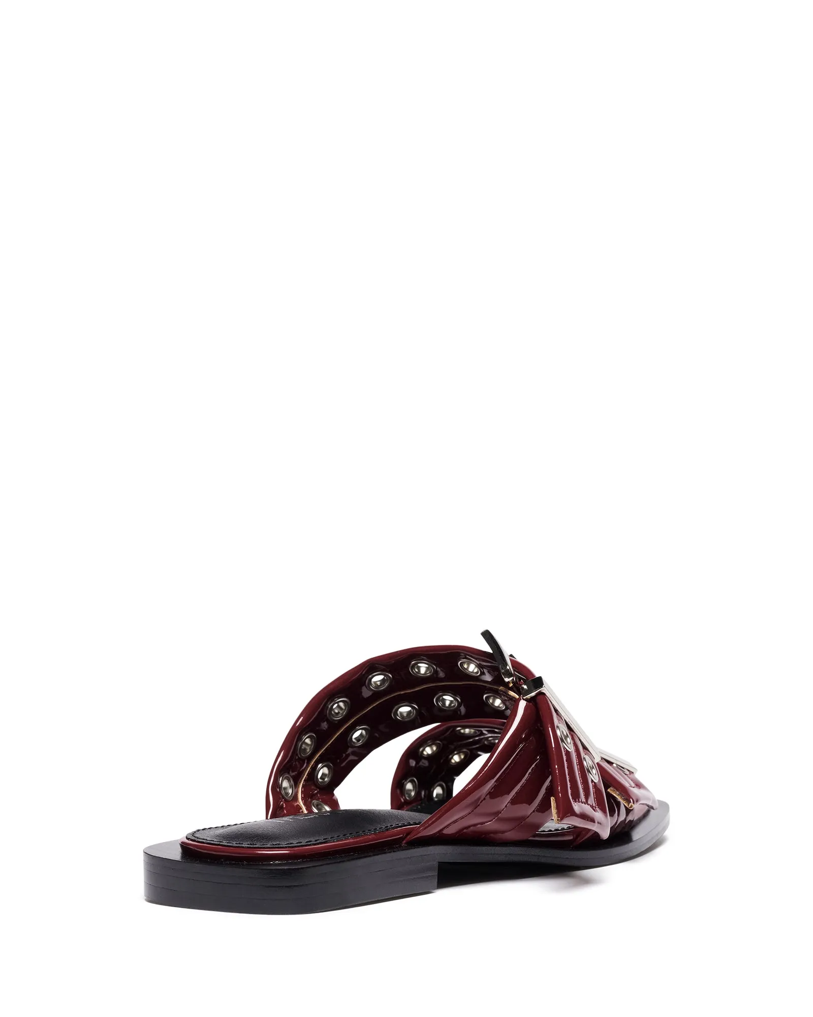 Ego Flat Sandal Cherry Patent