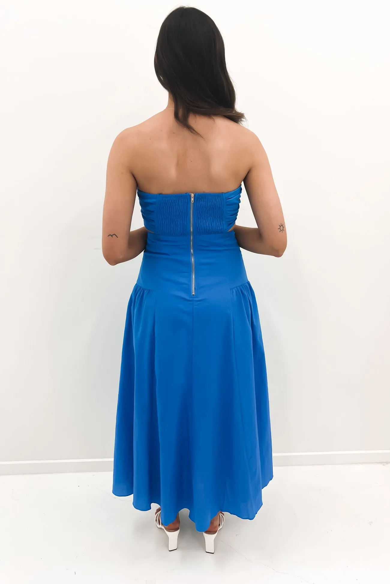 Elio Midi Dress Blue