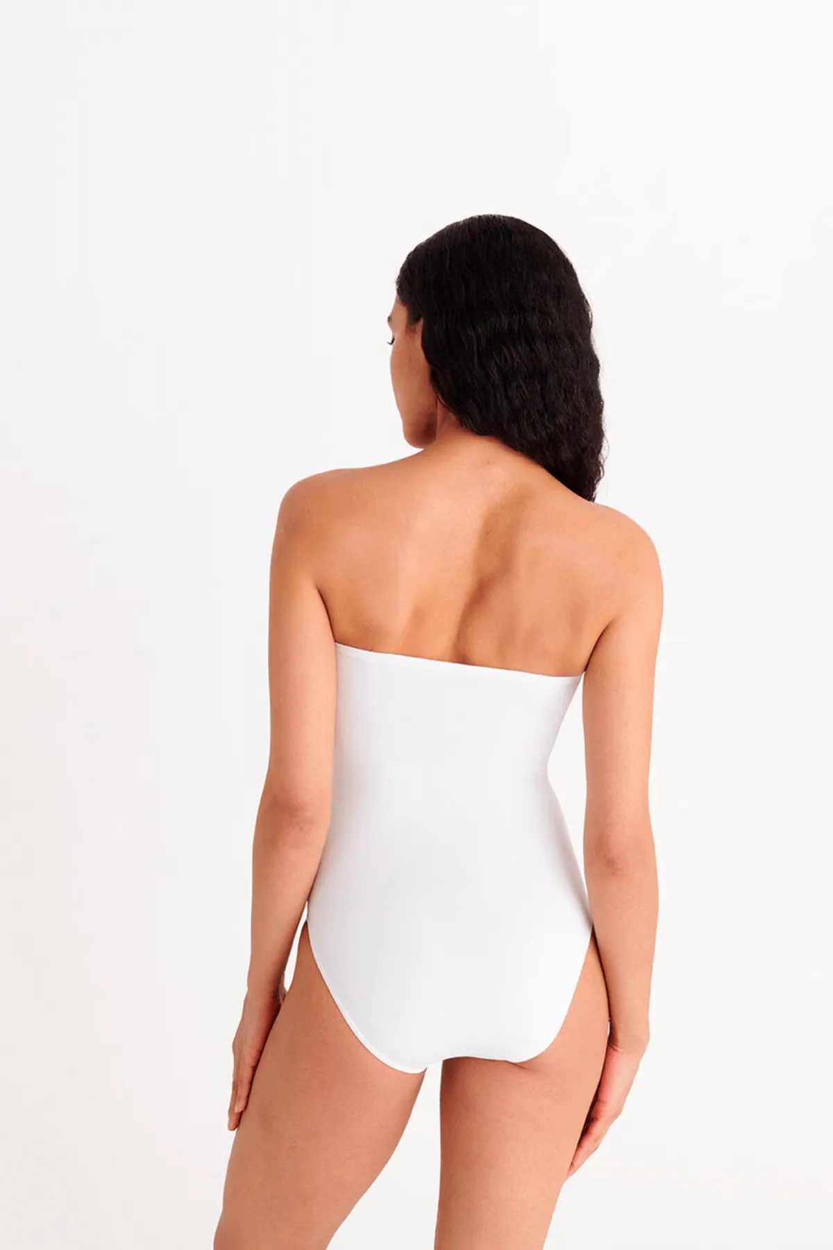 Eres Cassiopee Strapless One Piece Swimsuit - White