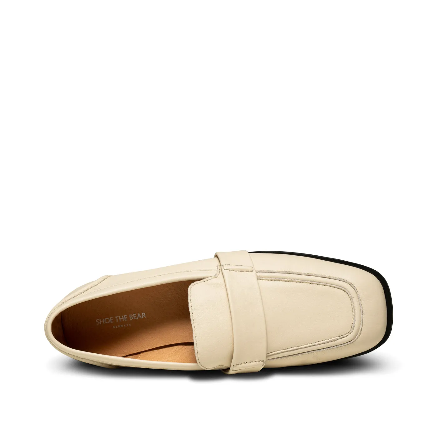 Erika saddle loafer læder - OFF WHITE