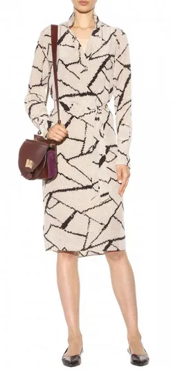 Fabimo Printed Silk Dress