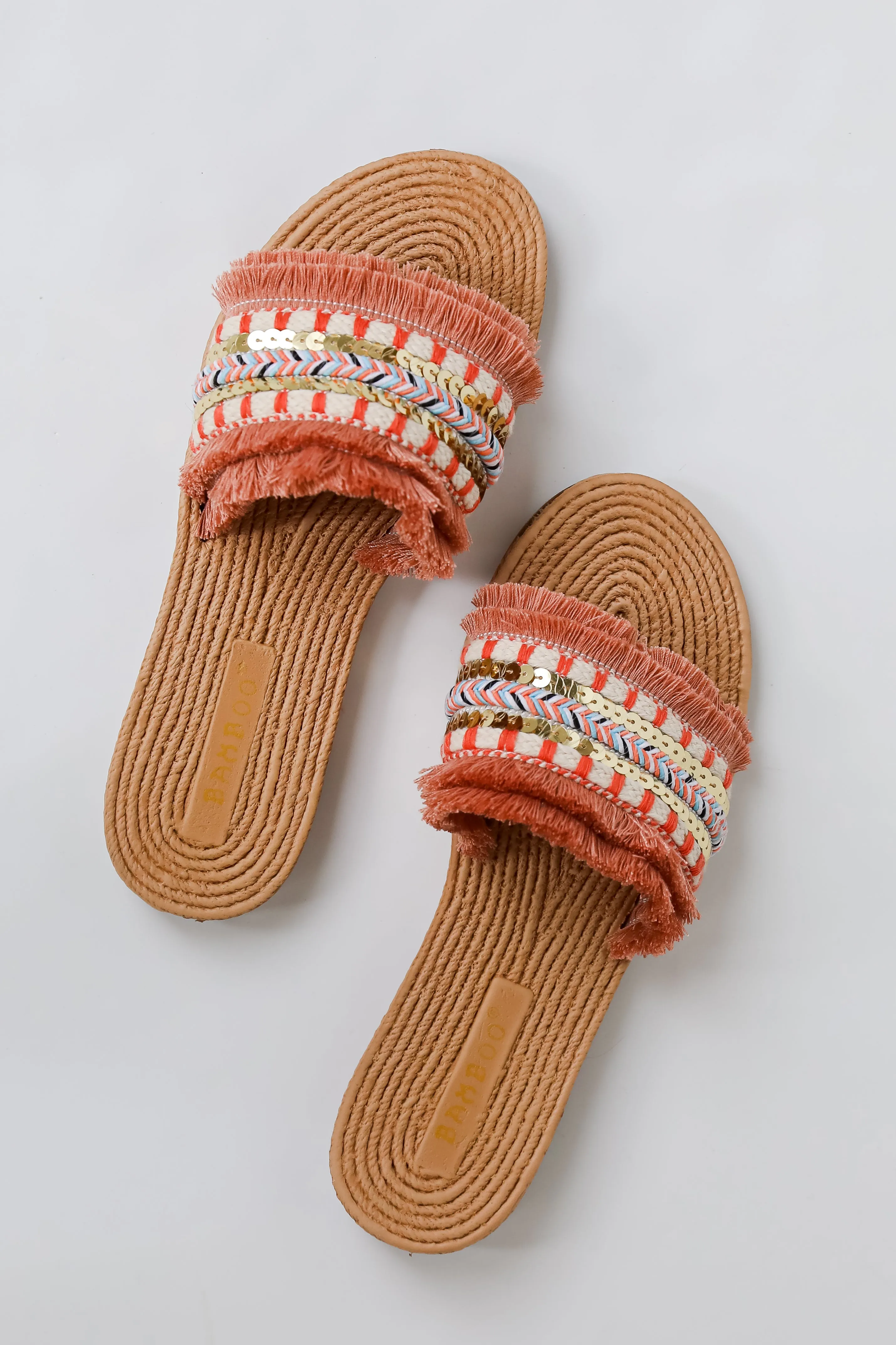 FINAL SALE - Find Me Under The Palms Mauve Slide Sandals