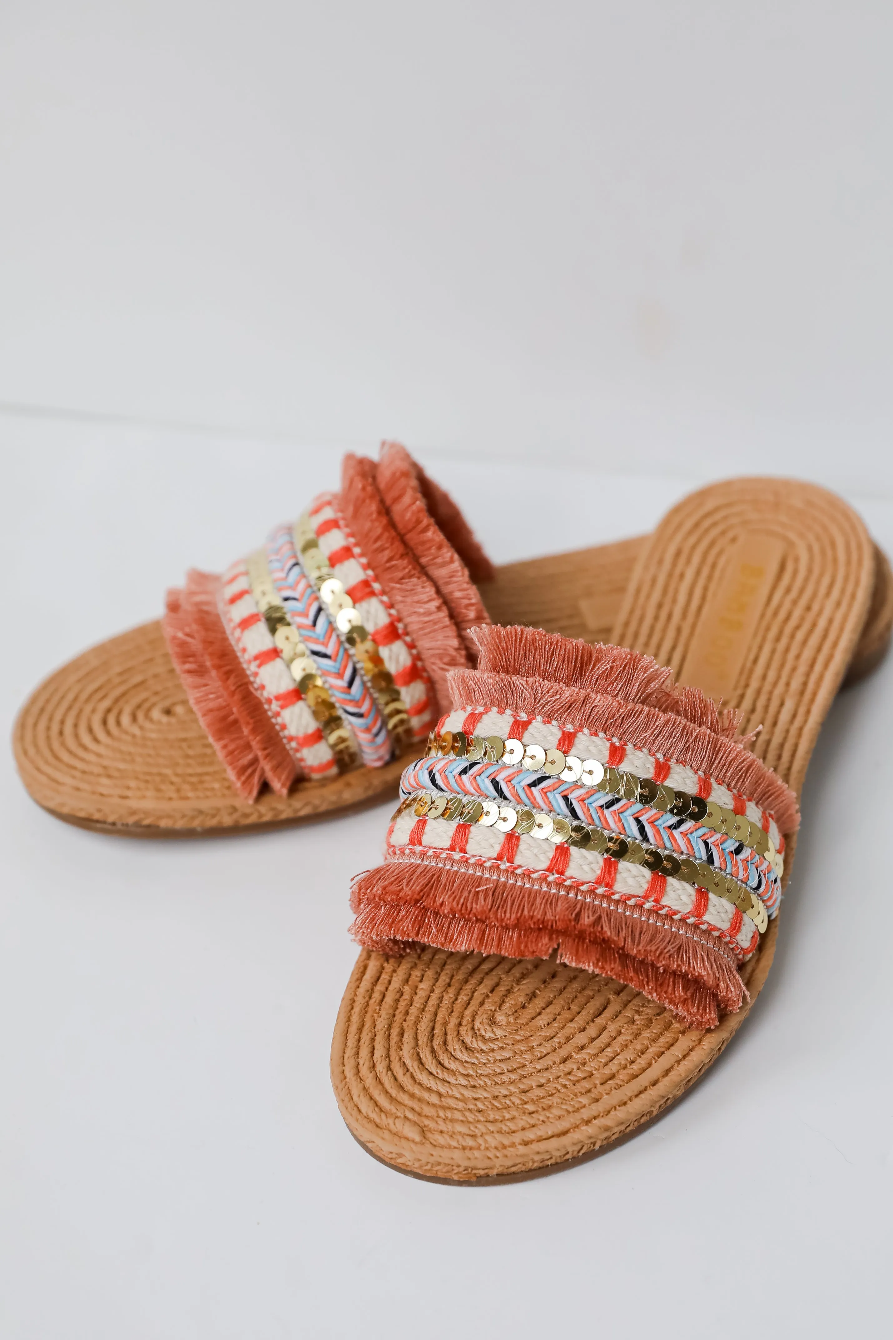 FINAL SALE - Find Me Under The Palms Mauve Slide Sandals