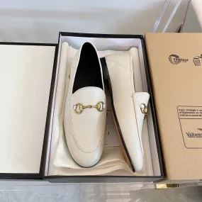 GG LOAFERS MULES WHITE