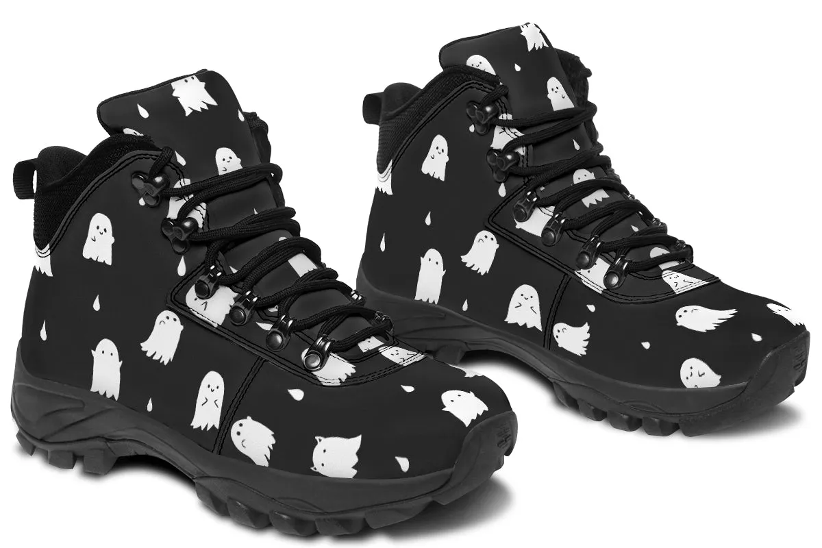 Ghost Party Outdoor Boots - Water Resistant Vegan Leather Trekking Shoes with Durable Soles