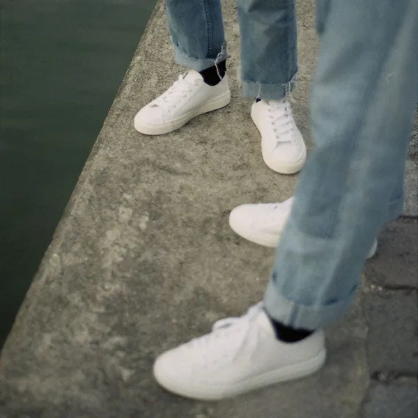 Good Guys Don't Wear Leather Samo White Sneakers