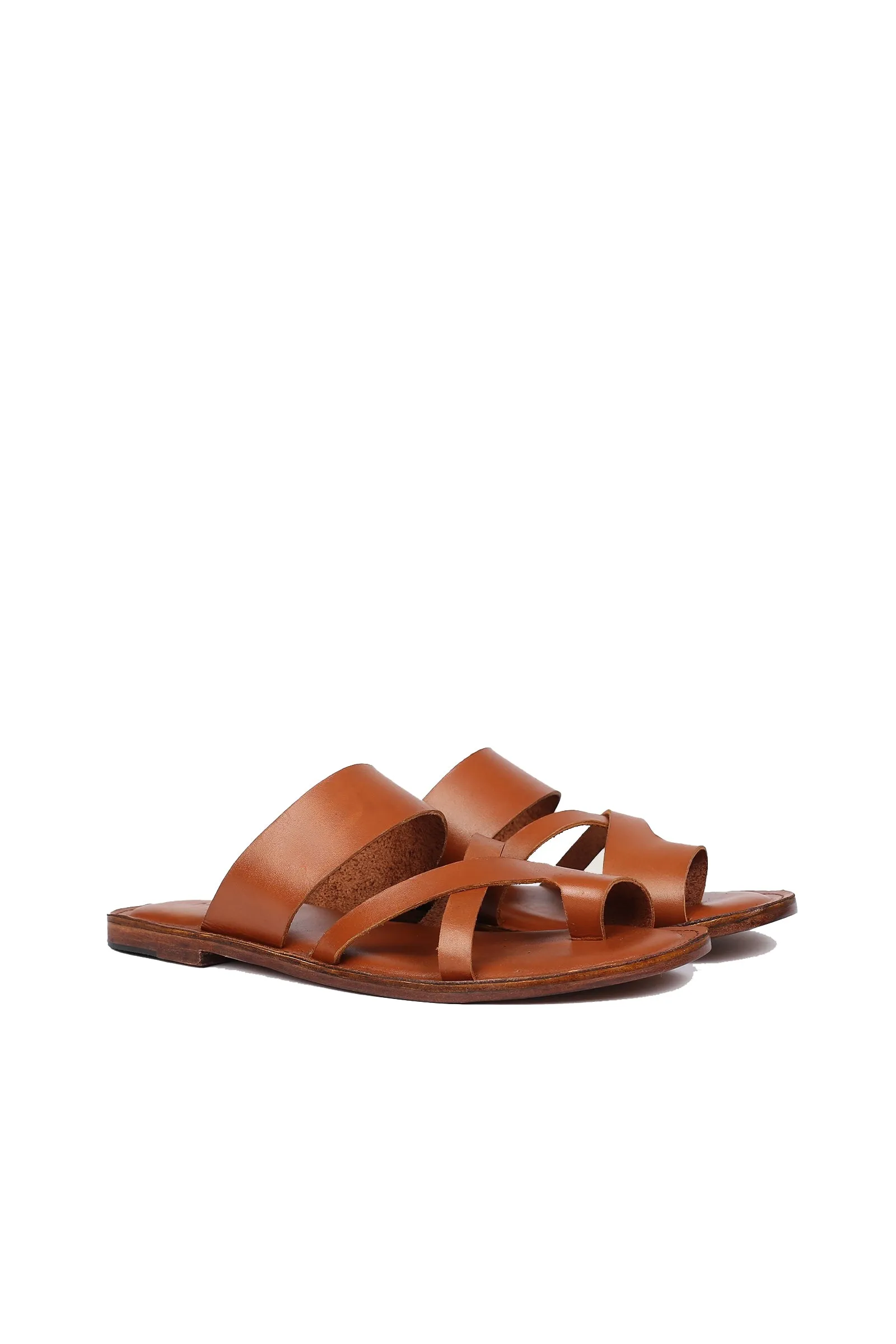 Grayson Men's Luxury Style Flip Flop Tan