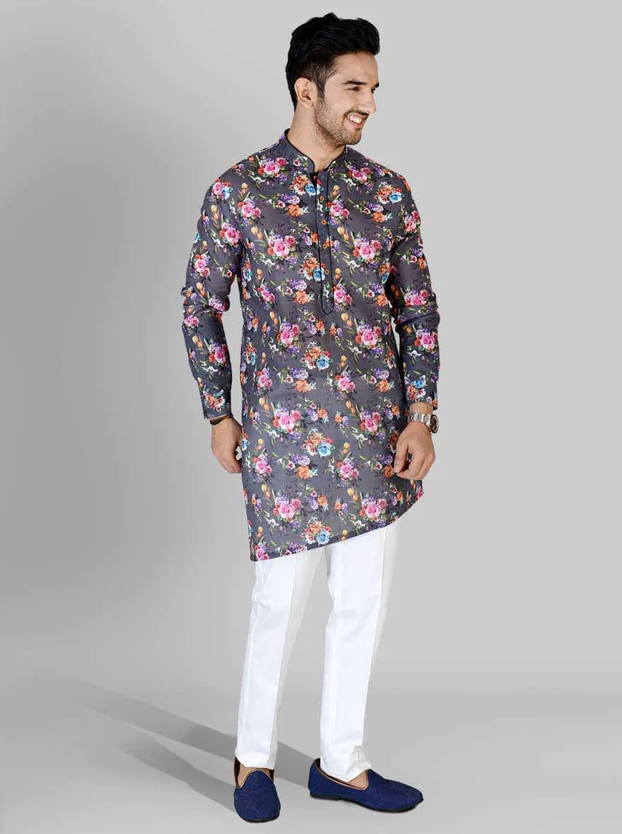 Grey Kurta | Azania