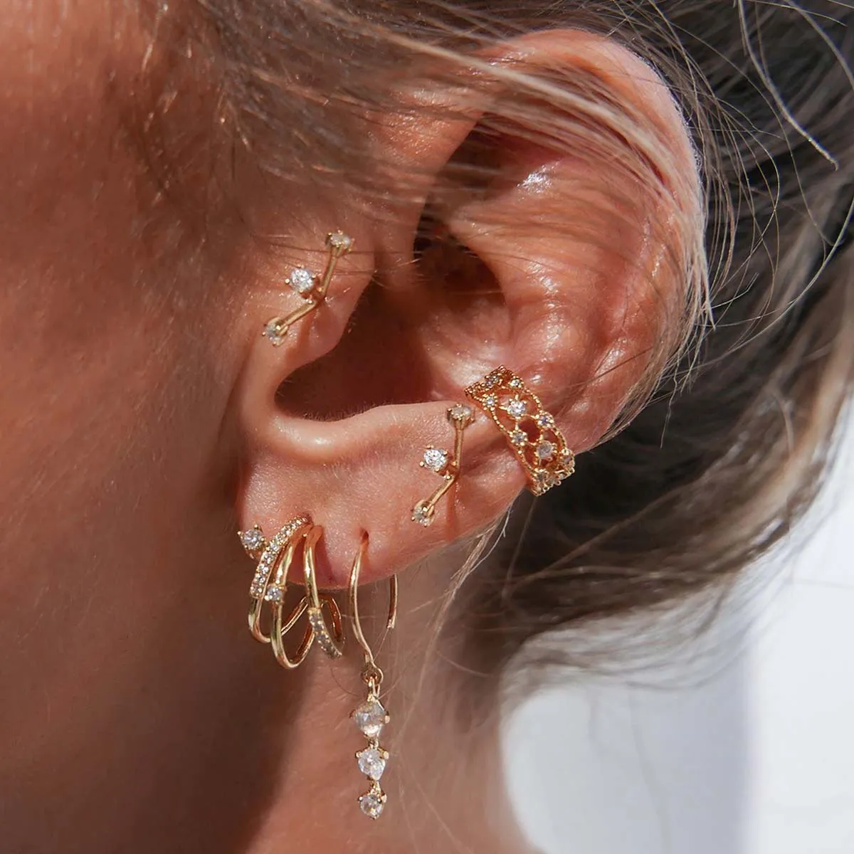 Griss hoop earrings