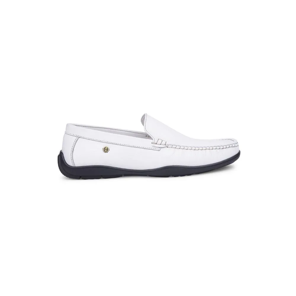 Healers Formal White Loafers For Men UVI-18 By Liberty