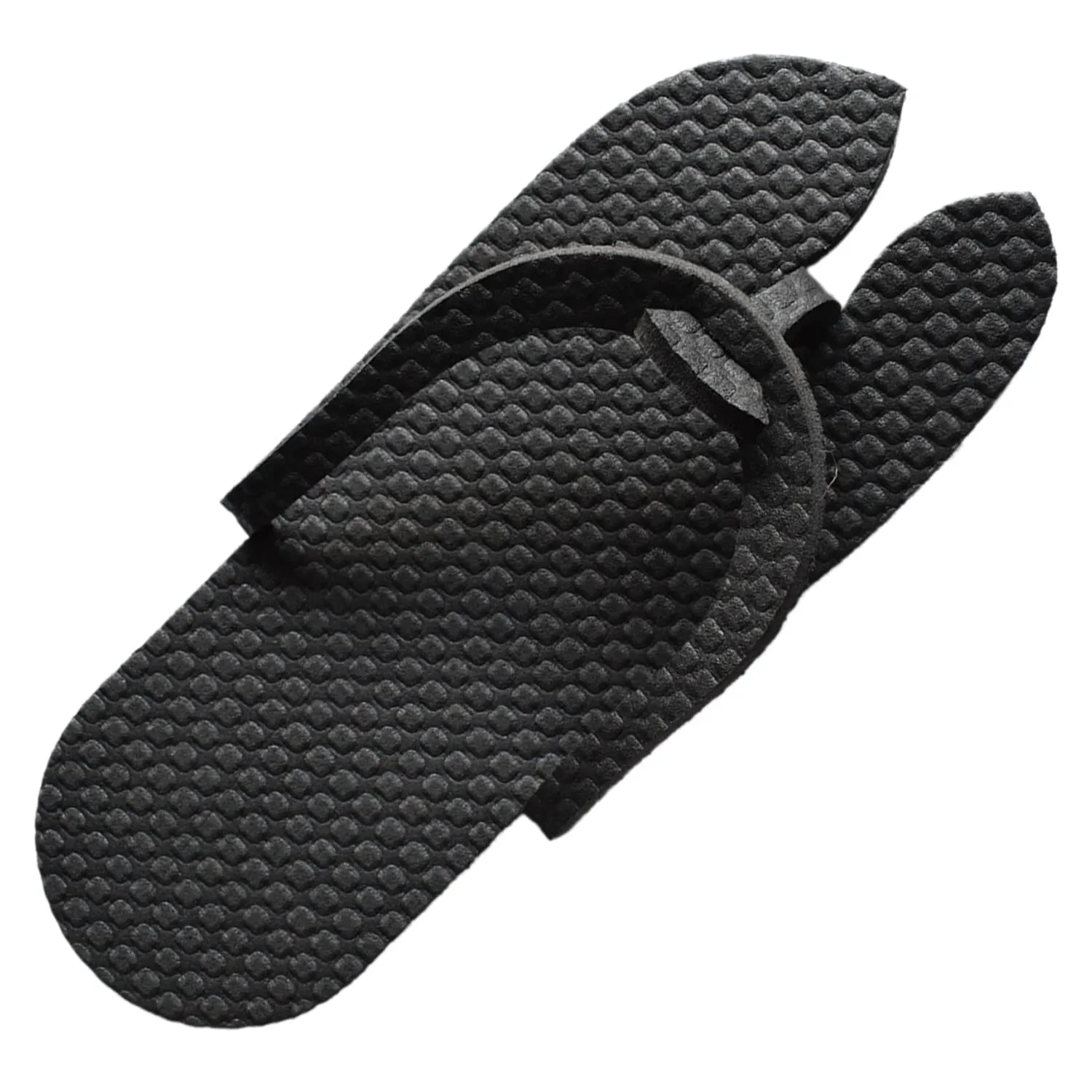 Heart Home Rubber Bathroom Slipper for Men & Women 6 Pair (Black) 54HH4215.