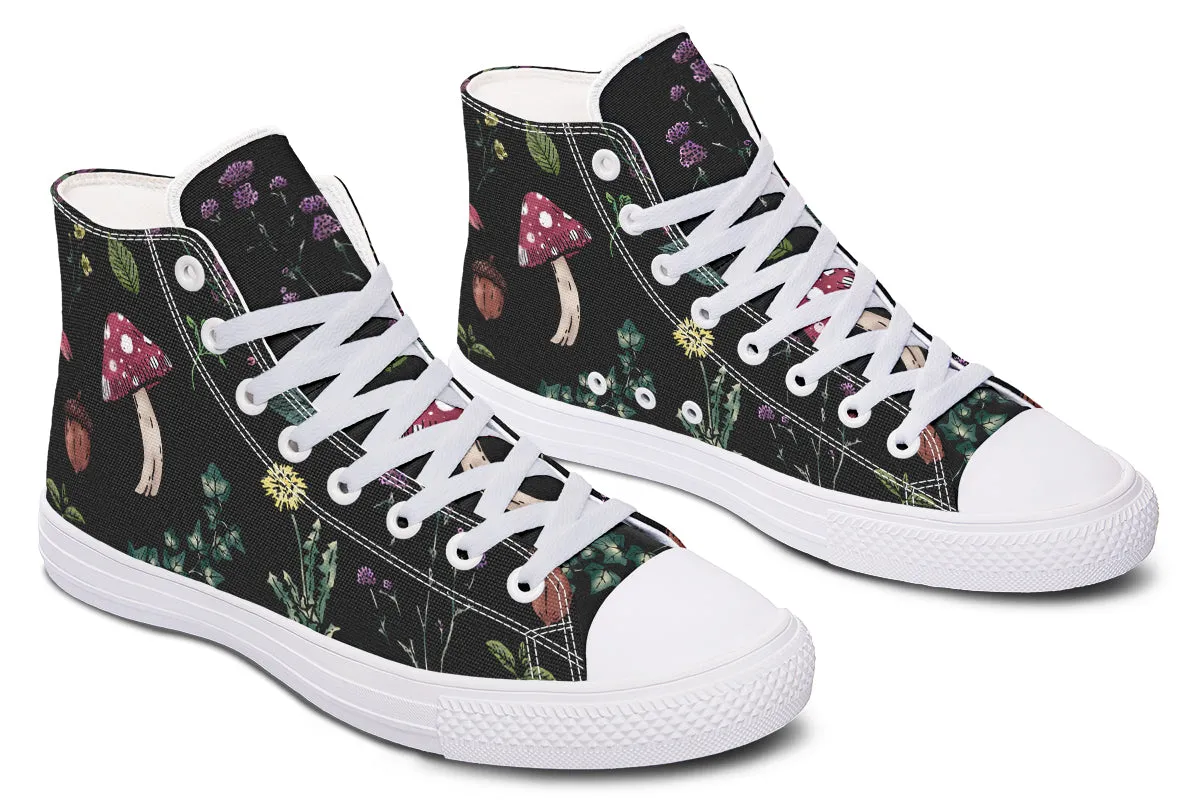 Herbology High Tops - Classic Premium Canvas Shoes with Comfortable and Durable Soles