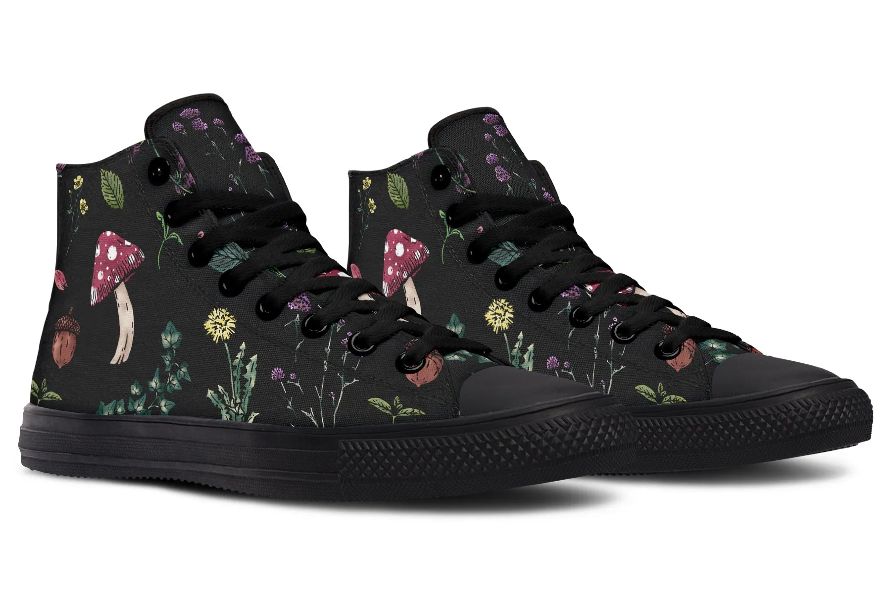 Herbology High Tops - Classic Premium Canvas Shoes with Comfortable and Durable Soles