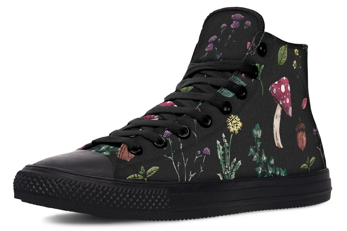 Herbology High Tops - Classic Premium Canvas Shoes with Comfortable and Durable Soles